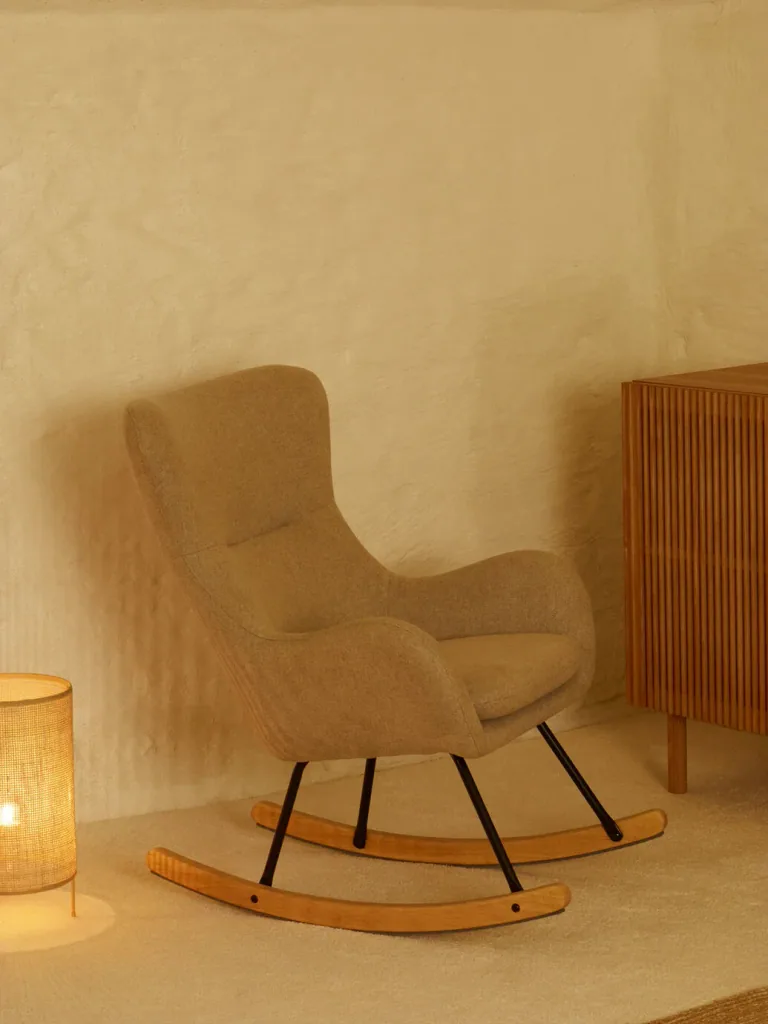 Quax Chaise à bascule, Fauteuil d'allaitement - Basic, Couleur: Désert