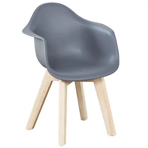 Quax Chaise coque enfant set de 2 pièces gris