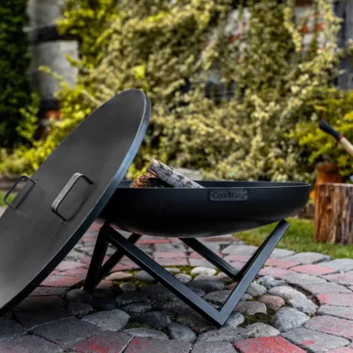 Couvercle pour Brasero 102cm - Sécurité et Protection en Acier