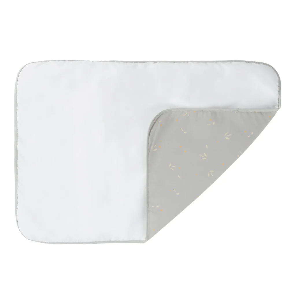 Nobodinoz STORIES Matelas à langer à contours, 45 x 65 cm, Couleur : Saule bleu pâle