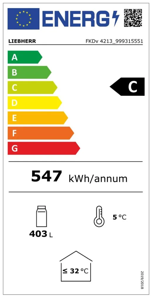Frigo boisson Liebherr FKDv 4213 avec refroidissement par convection
