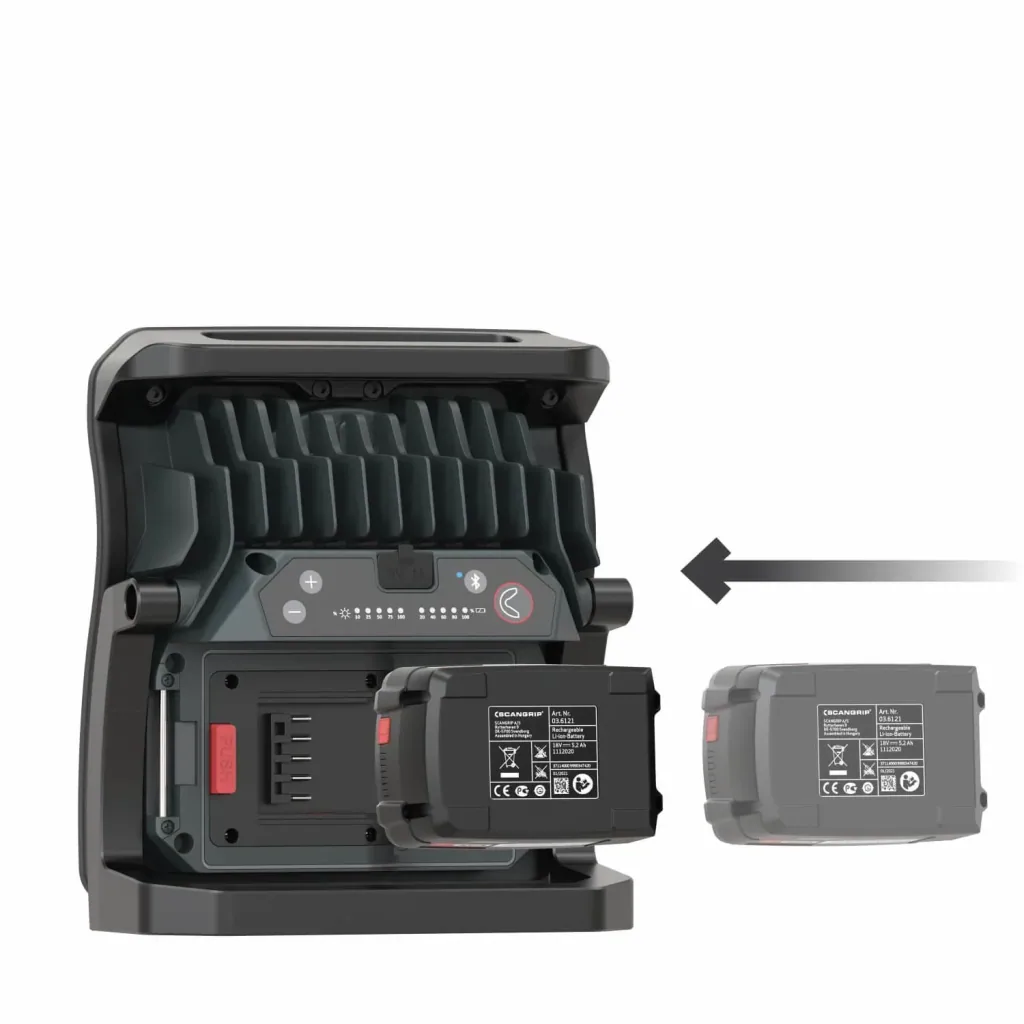 Handheld floodlight NOVA 4 CAS + diffuser + Scangrip CAS power supply