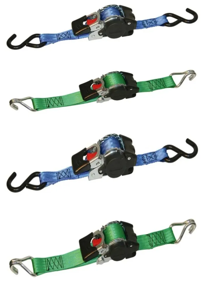 Automatic lashing strap with retractable function - 50 mm x 3 m - claw hook