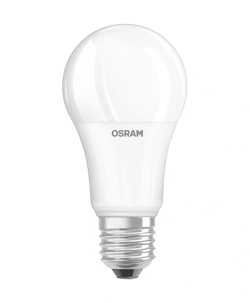 LED STAR lamp with 13 watts, E27, warm white, matt