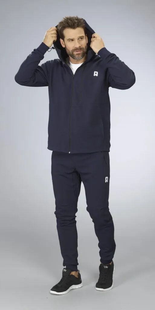 Hooded jacket, navy, size M