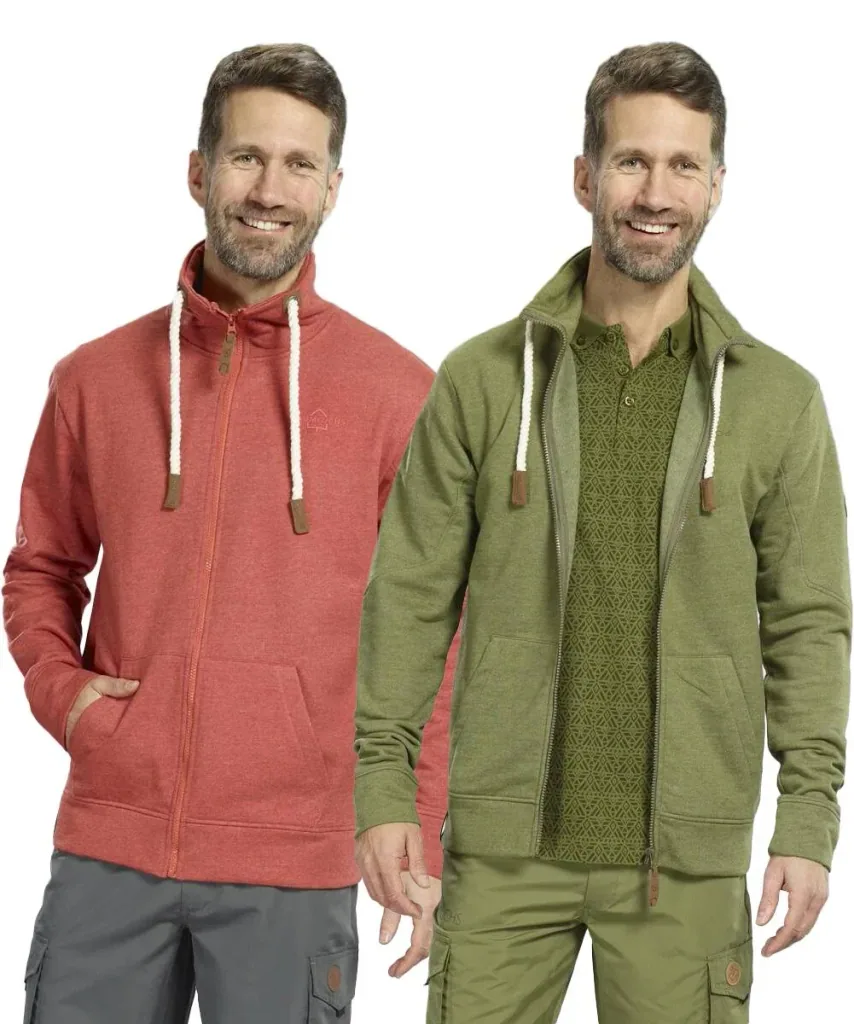 Sweat jacket, color olive, size M