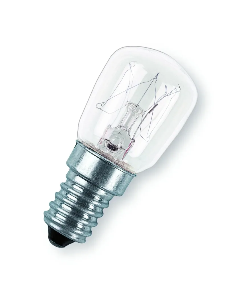 Bulb T26 15W clear 230V E14 for refrigerator and sewing machine