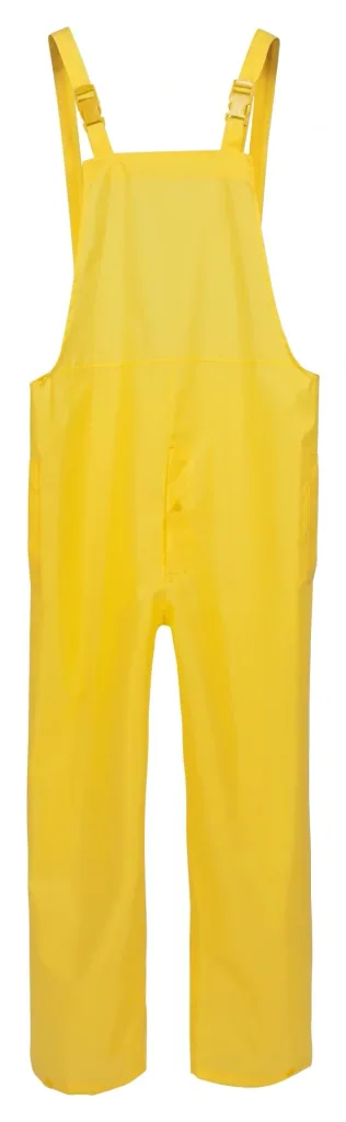 PU rain dungarees Profi, yellow, size XXL
