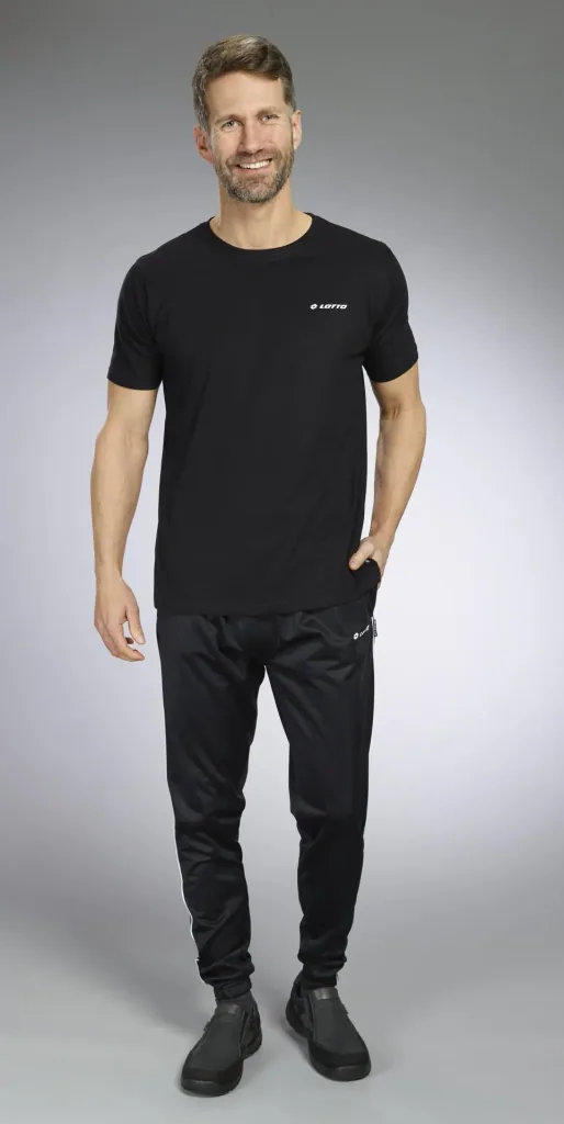T-shirts in a double pack, color black, size M