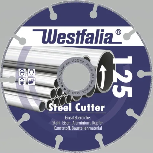 Diamond cutting disc Steel Cutter, diameter 125 mm