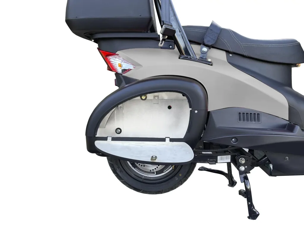 E-compact scooter "Lucca Duo", 25 km/h, silver