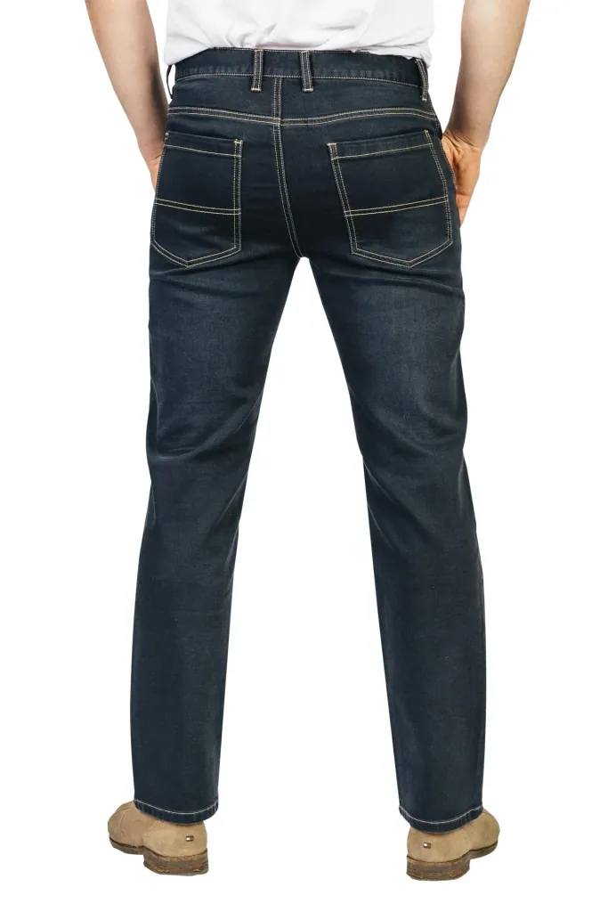 Stretch denim jogging pants, black, size 25