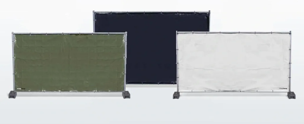 Construction fence tarpaulin PolyTrap 160, white
