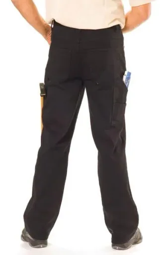 Stretch worker jeans, color black, size 54