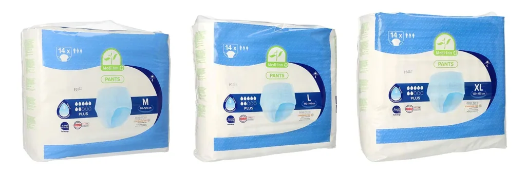Disposable Pants "Plus", White, 14 pieces, size L