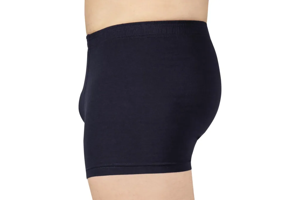 Boxer shorts in a double pack, color navy/navy striped, size M