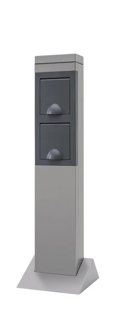 Garden socket column 2-way, made of aluminum