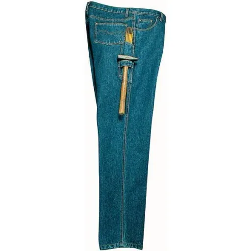 Work jeans made of durable denim, color blue, size 50
