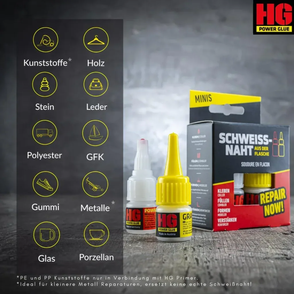 SADF Mini Set, weld from the bottle, glue, 5 g + granules, 10 g