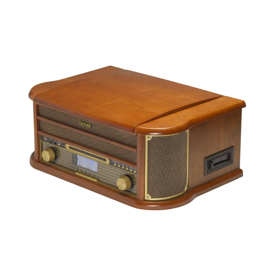Retro HiFi system with DAB in wood look