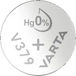 Silver oxide button cell V379 / SR63, 1.55 Volt - 1 piece
