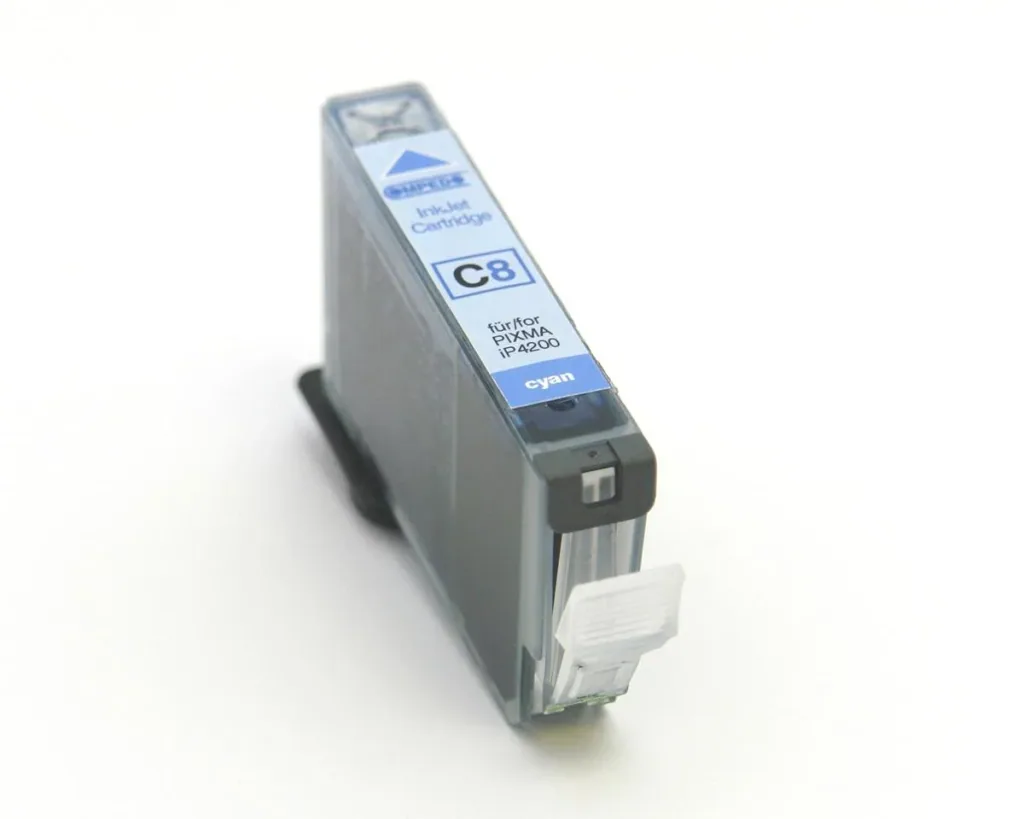 Printer cartridge for CANON CLI-8 Chip cyan