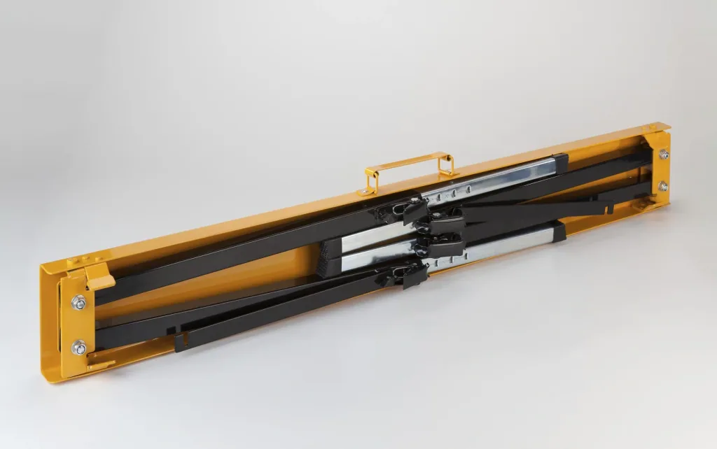 Workbench, foldable, height-adjustable