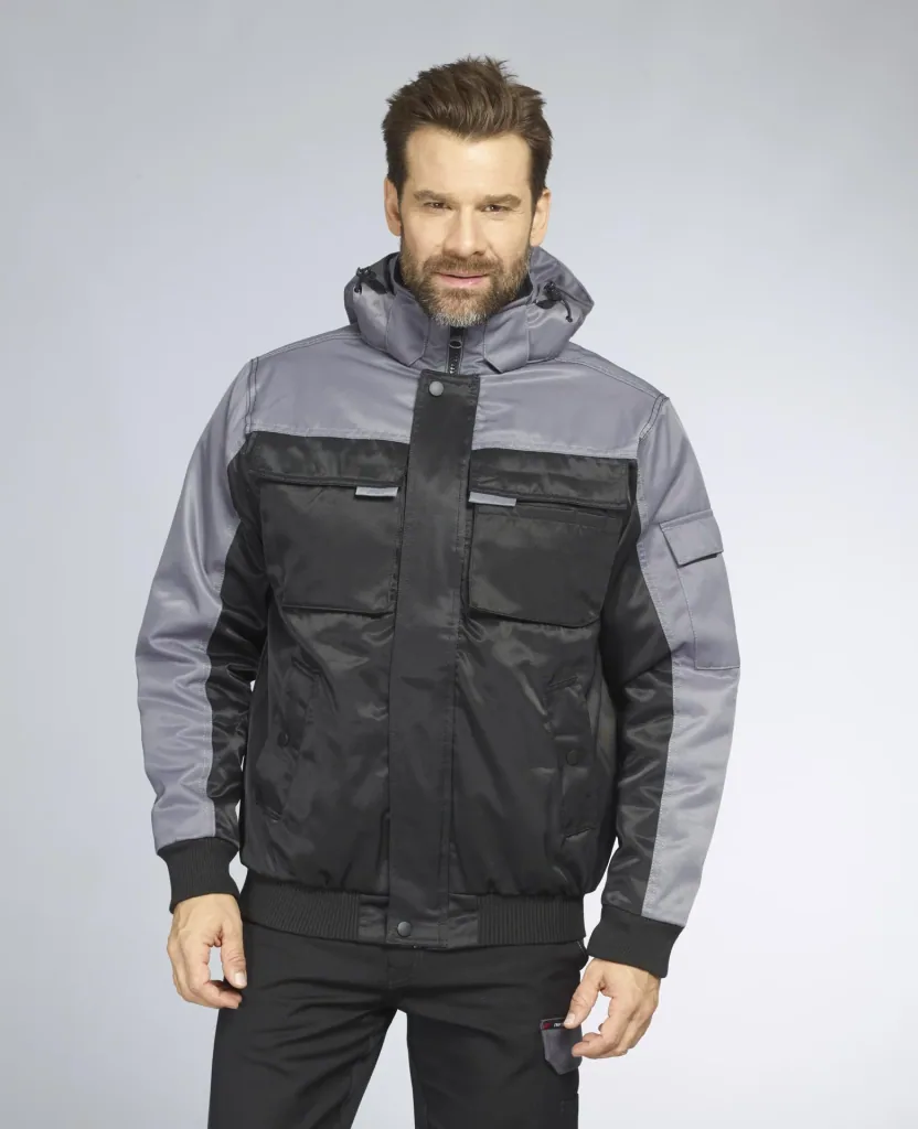 Functional jacket color gray/black, size M