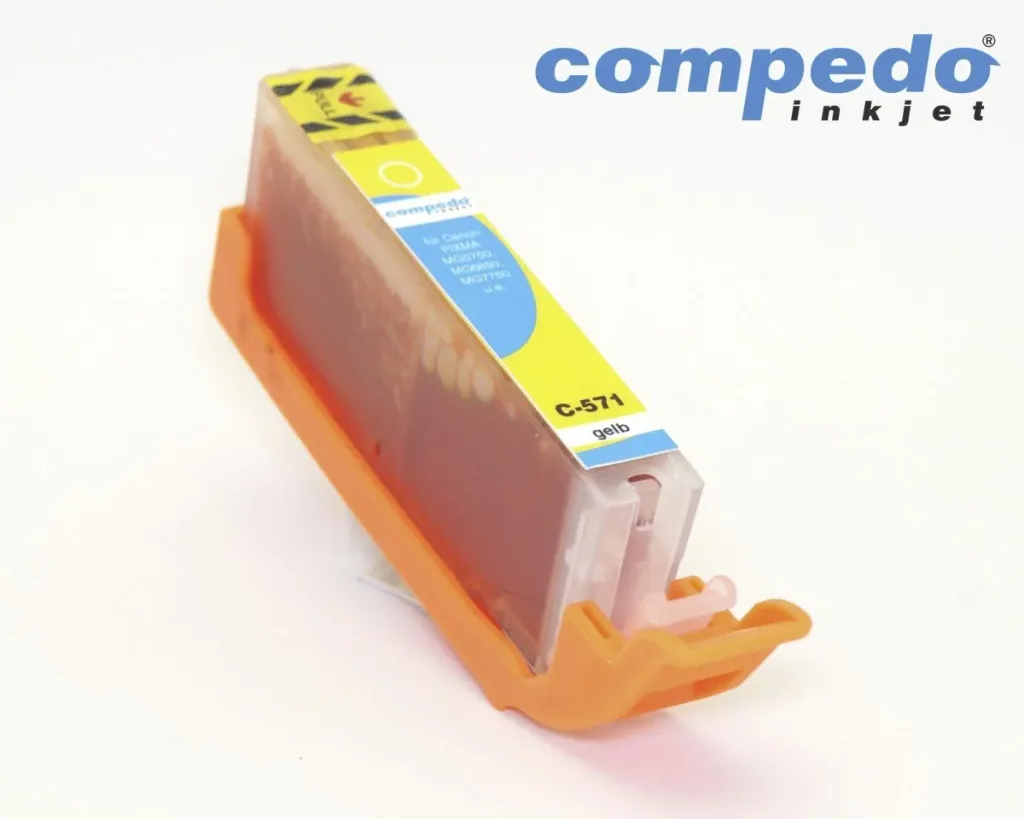 Printer cartridge for Canon CLI-571 yel XL yellow
