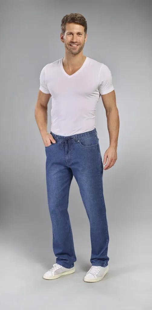 Jeans Traveller Fit, Farbe bluestone, Gr.56
