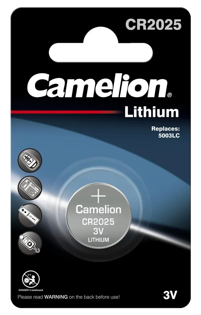 Lithium button cell CR2025, 3V - 1 piece