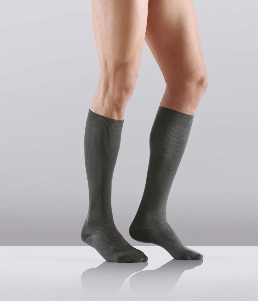Support stockings, cotton, 1 pair, size XS (34-37), grey