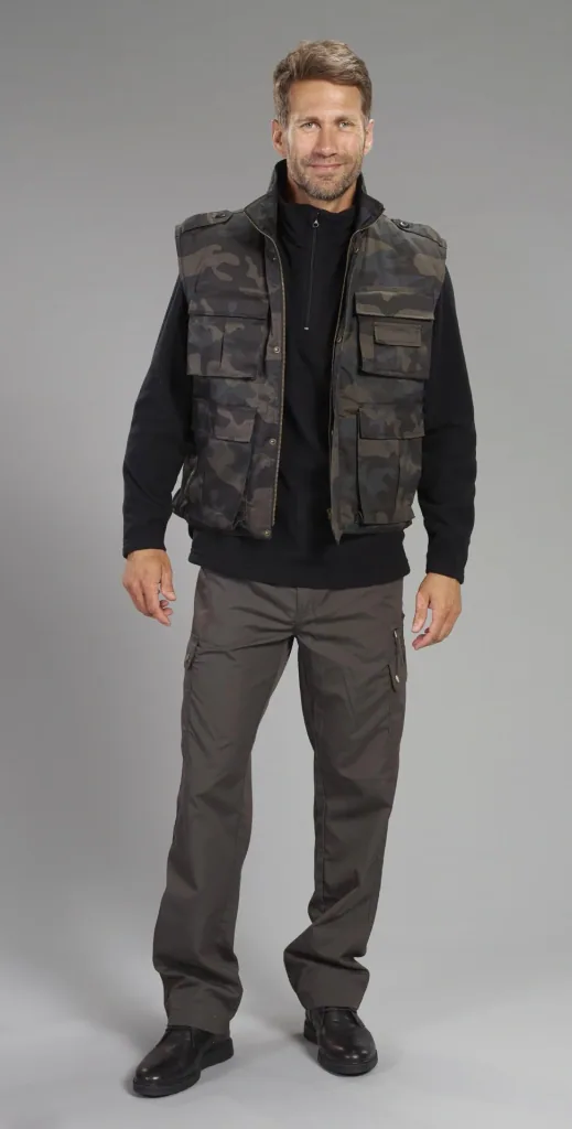 Ranger vest, color dark camo, size M