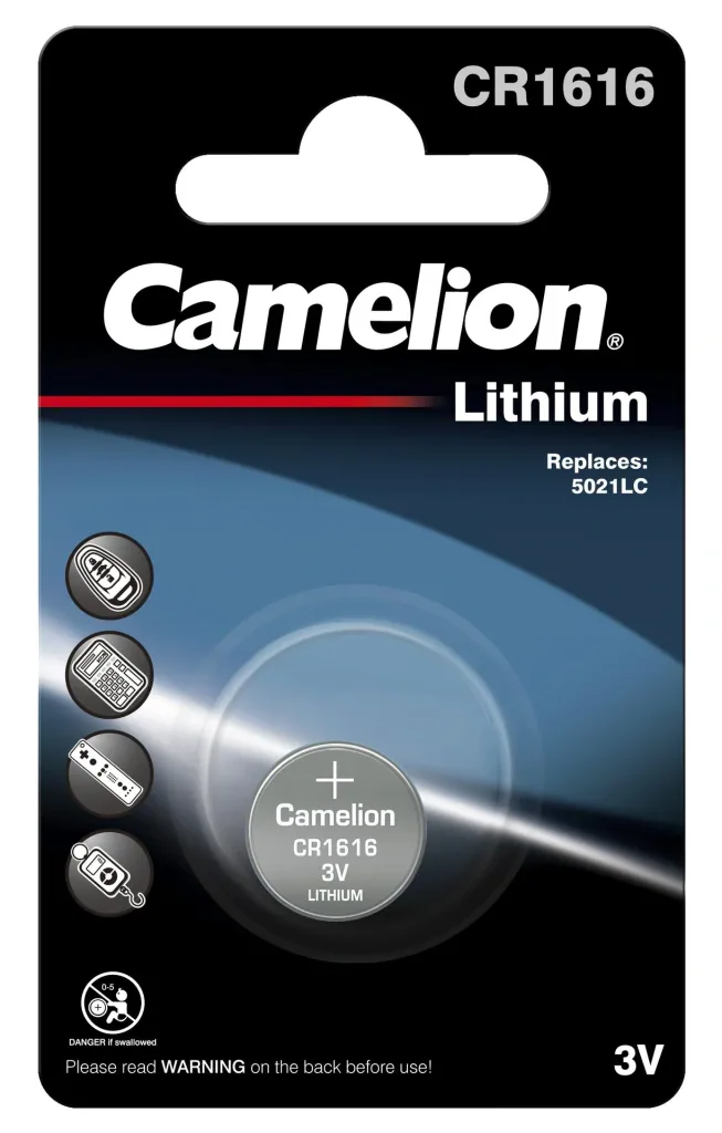 Lithium button cell CR1616, 3V - 1 piece