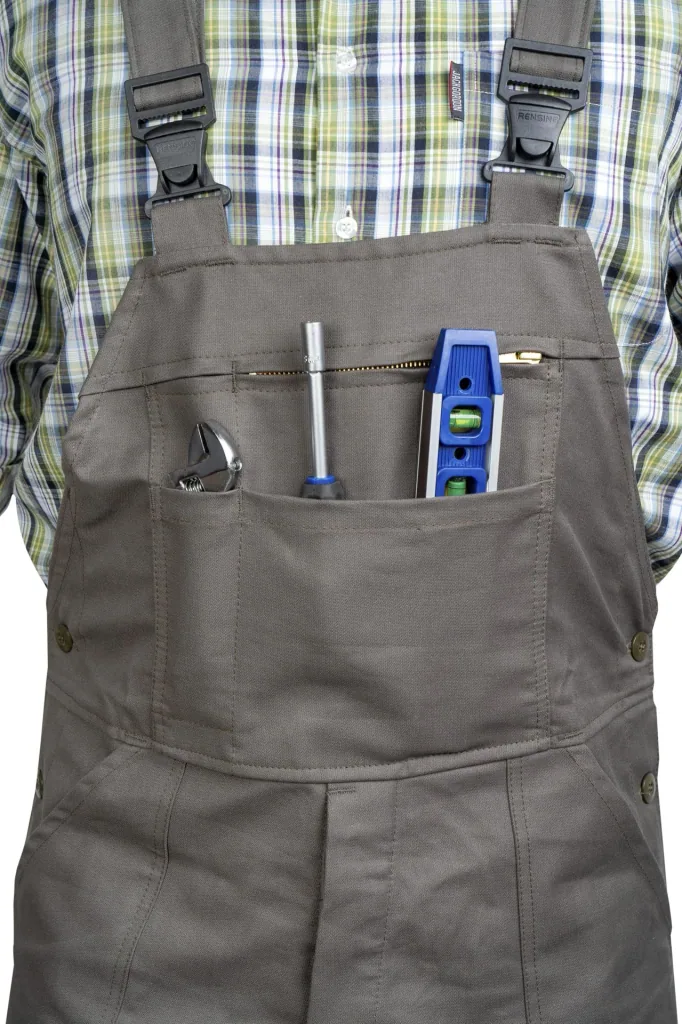 Moleskin dungarees, color olive, size 48