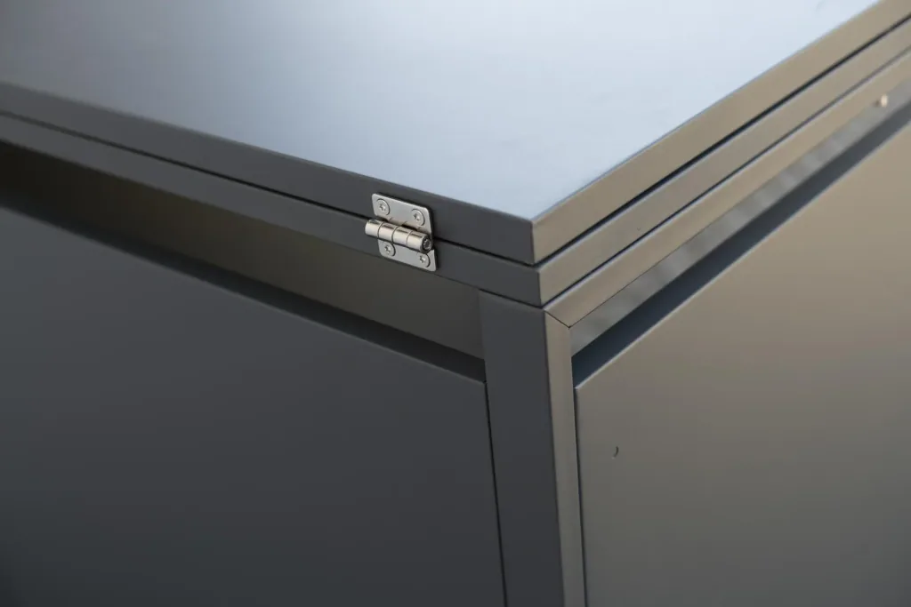 Abri poubelle Westmann 1 bac avec couvercle, anthracite