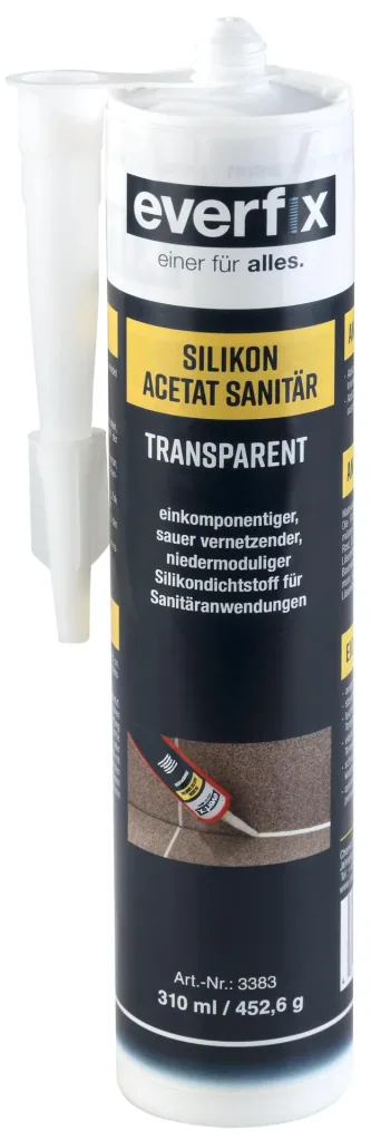 Silicone Sanitary transparent, 310 ml