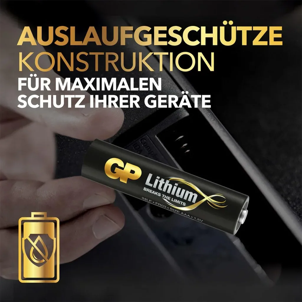Lithium Primary Micro (AAA) Batteries - 4 pieces
