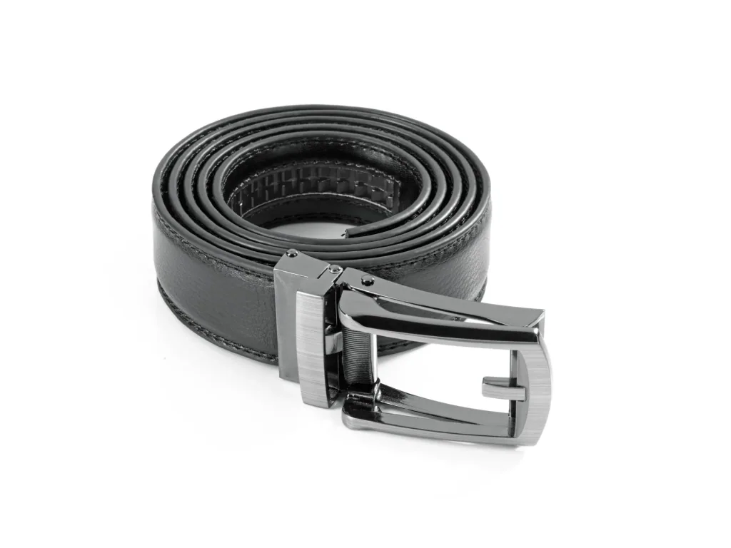 Automatic Click belt, leather, color black
