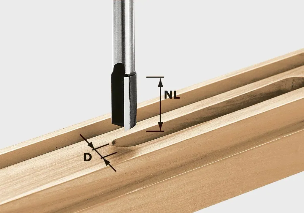 Grooving cutter HW D10 / 25 with drill cutter