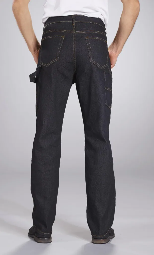 Stretch worker jeans, color black, size 48