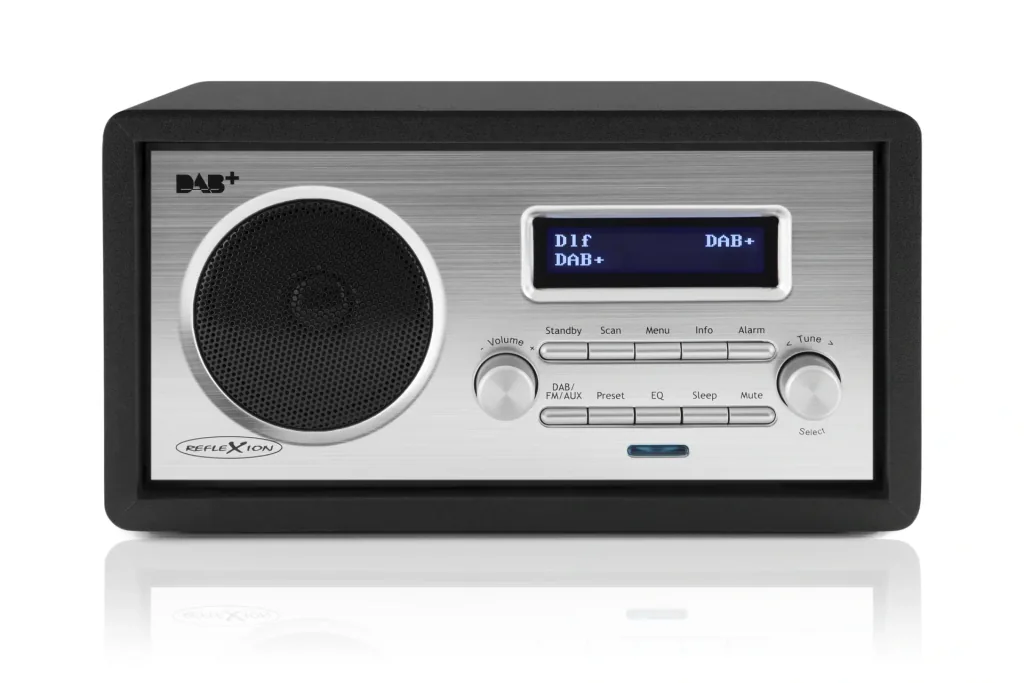 Retro DAB+ radio in black