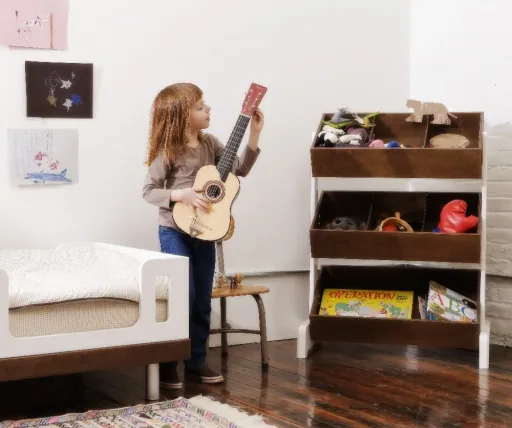 Oeuf Étagère à jouets Noyer blanc