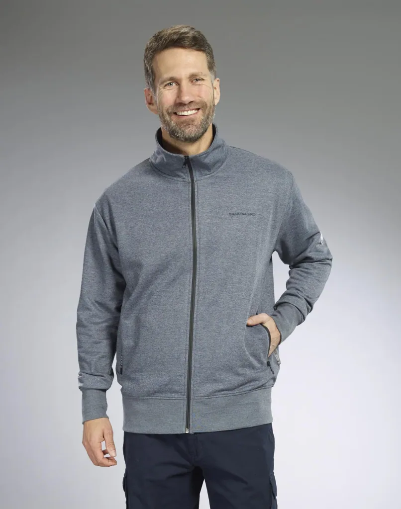 Sweat jacket, color navy, size M