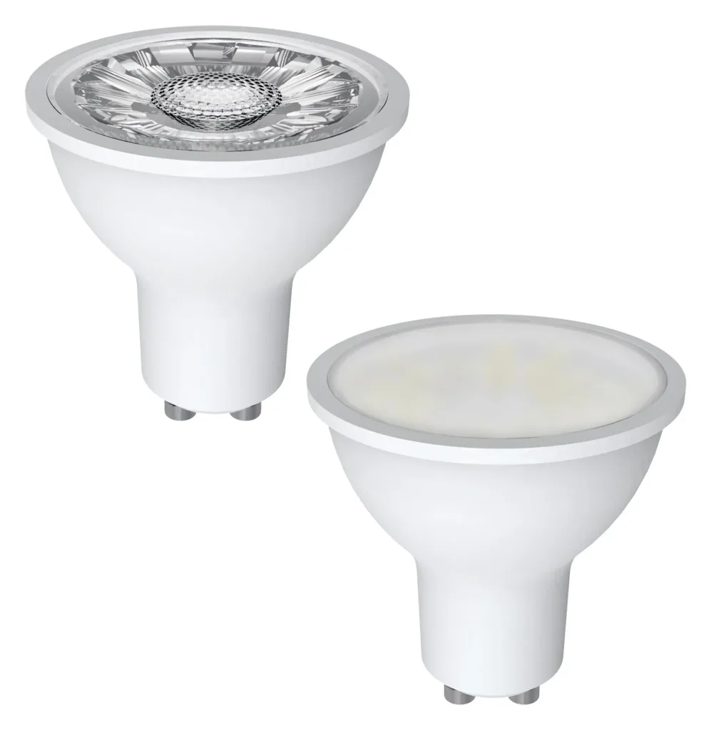 LED reflector lamp with 5.5 watts, GU10, 36°, warm white