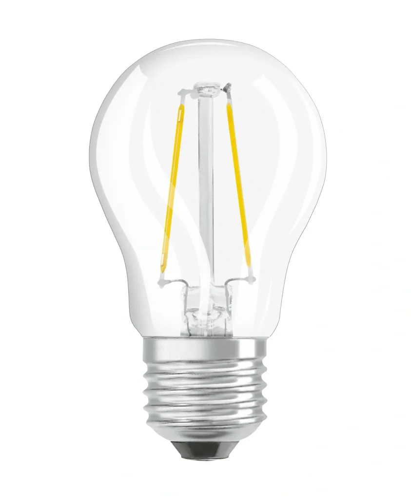 LED SUPERSTAR FILAMENT drop lamp with 5 watts, E27, warm white, clear, dimmable