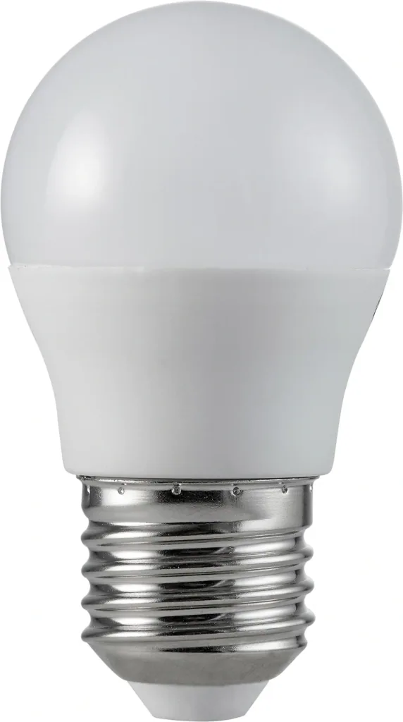 LED drop lamp with 4.5 watts, E27, warm white