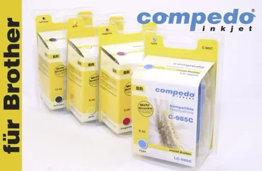 Printer cartridge for Brother LC985C01 cyan