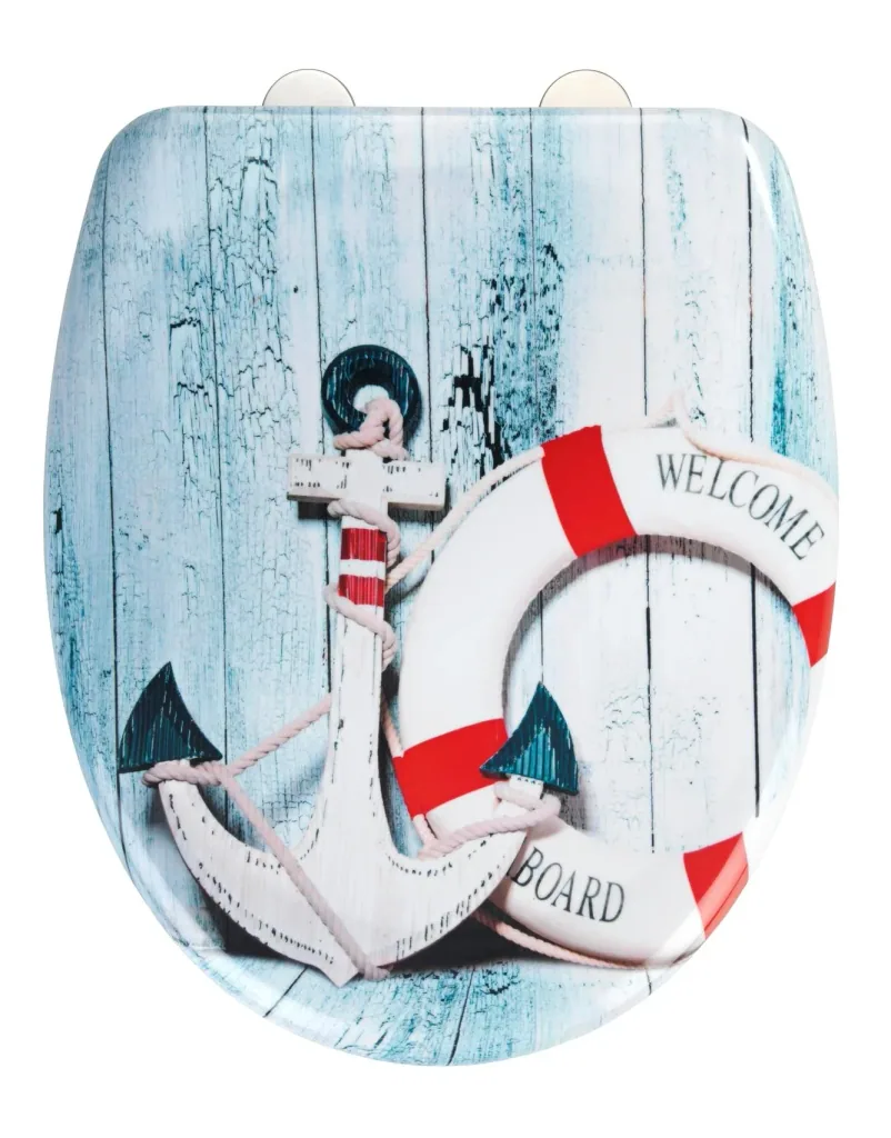 Toilet seat "Welcome board", Duroplast