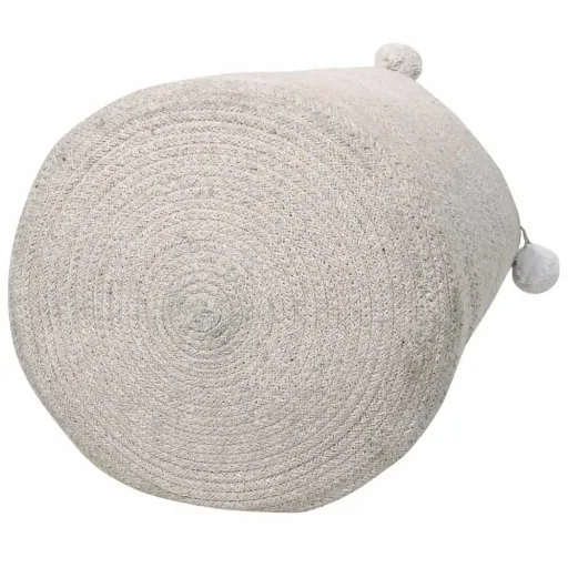 Lorena Canals Corbeille de rangement Bubbly Pom Poms gris